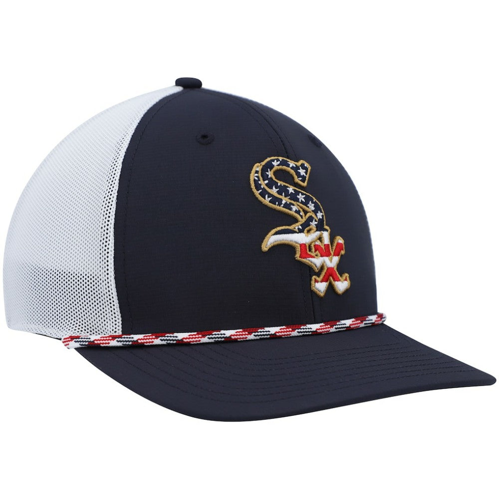 Navy/White Chicago White Sox '47 Flag Fill Trucker Snapback Hat
