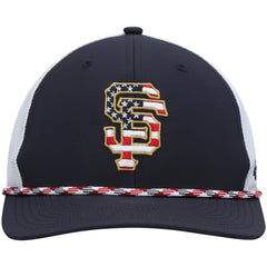 Navy/White San Francisco Giants '47 Flag Fill Trucker Snapback Hat