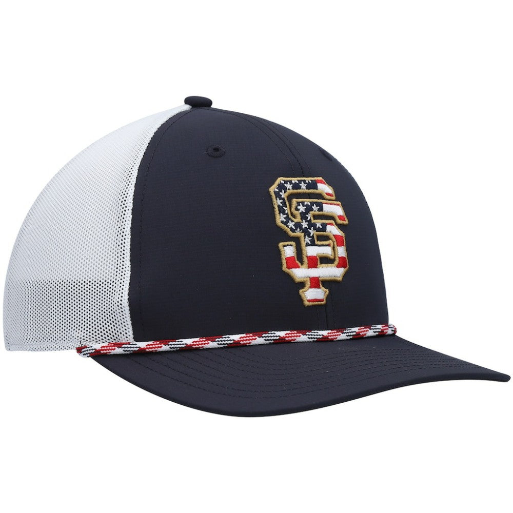 Navy/White San Francisco Giants '47 Flag Fill Trucker Snapback Hat