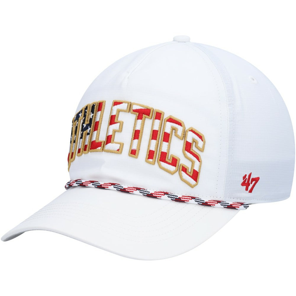 White Athletics '47 Flag Flutter Hitch Snapback Hat