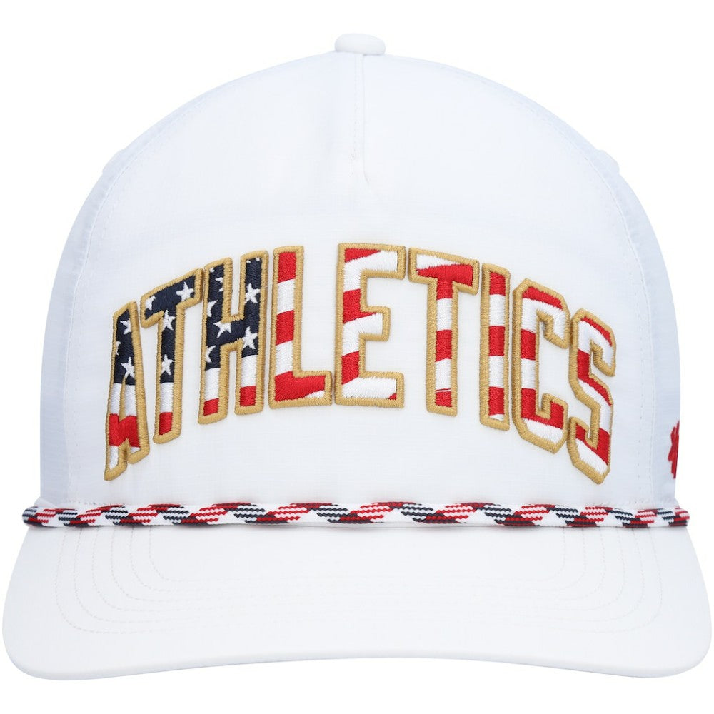 White Athletics '47 Flag Flutter Hitch Snapback Hat