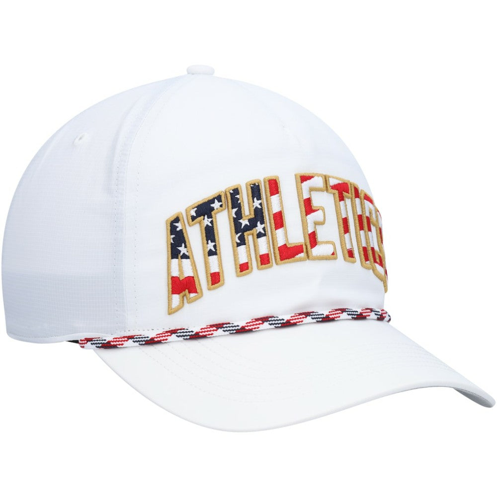 White Athletics '47 Flag Flutter Hitch Snapback Hat
