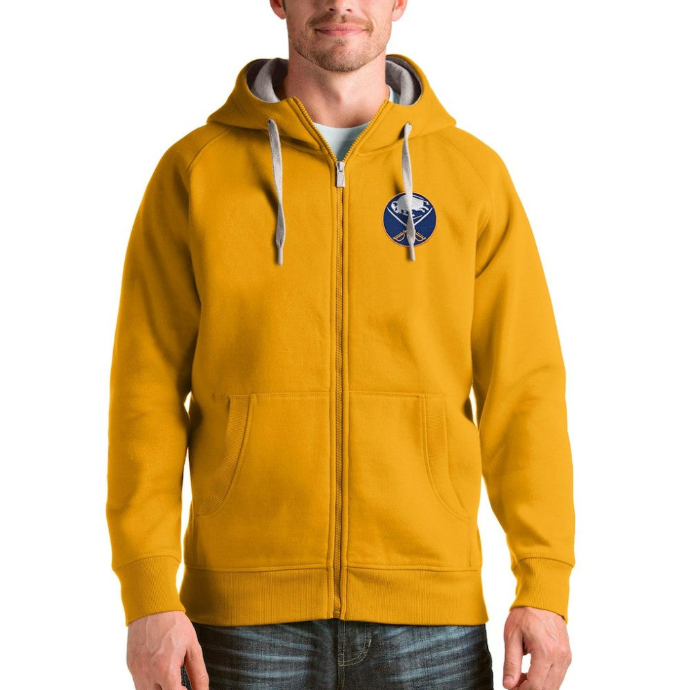 NHL Buffalo Sabres Antigua Logo Victory Full-Zip Hoodie