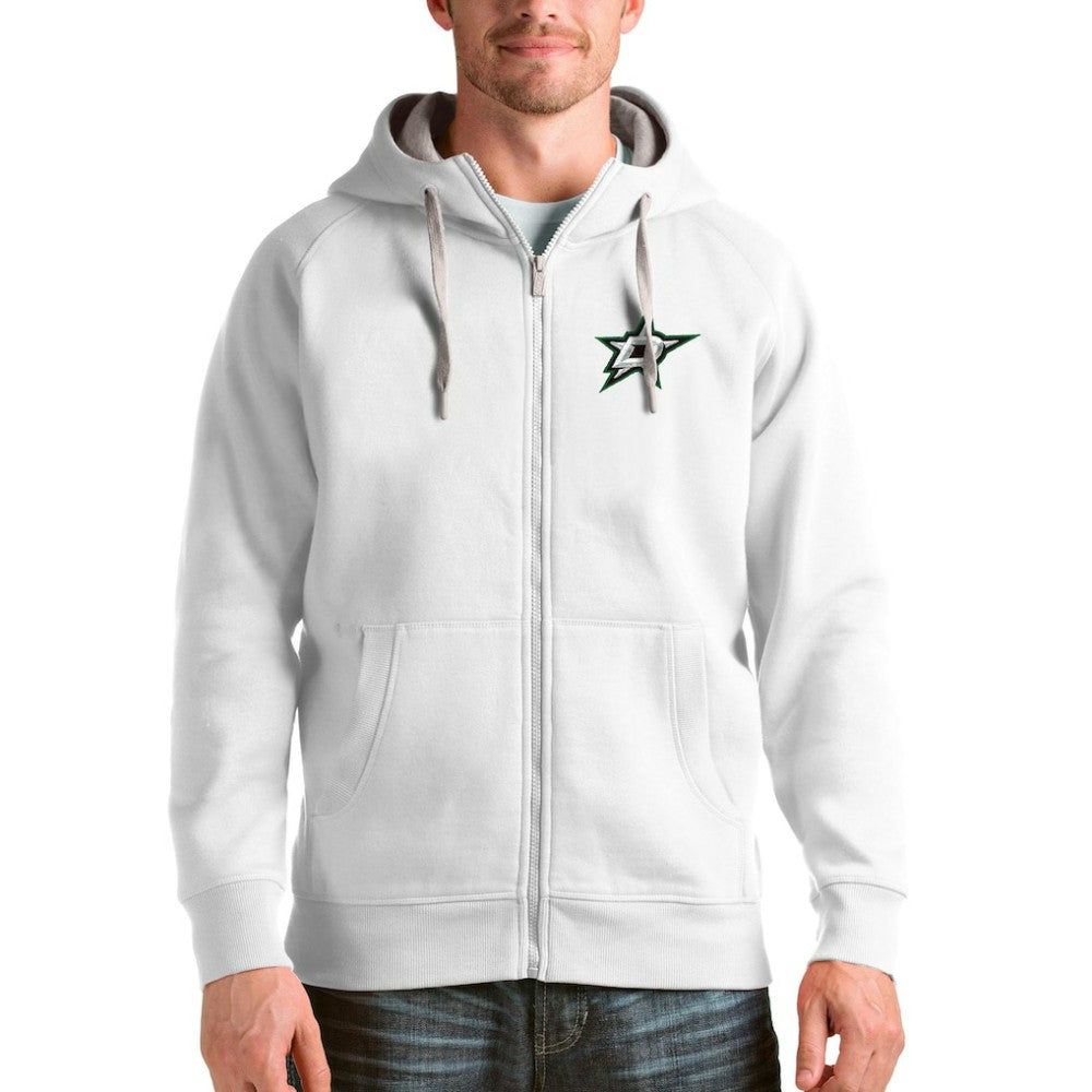 NHL Dallas Stars Antigua Logo Victory Full-Zip Hoodie