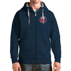 NHL New York Islanders Antigua Logo Victory Full-Zip Hoodie