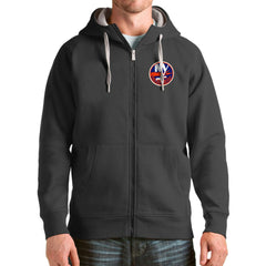 NHL New York Islanders Antigua Logo Victory Full-Zip Hoodie