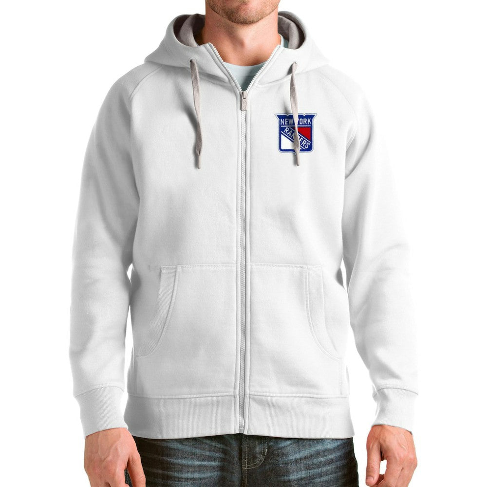 NHL New York Rangers Antigua Logo Victory Full-Zip Hoodie