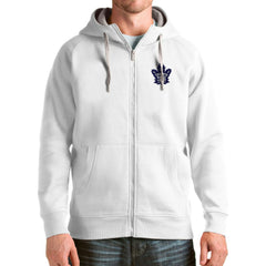 NHL Toronto Maple Leafs Antigua Logo Victory Full-Zip Hoodie