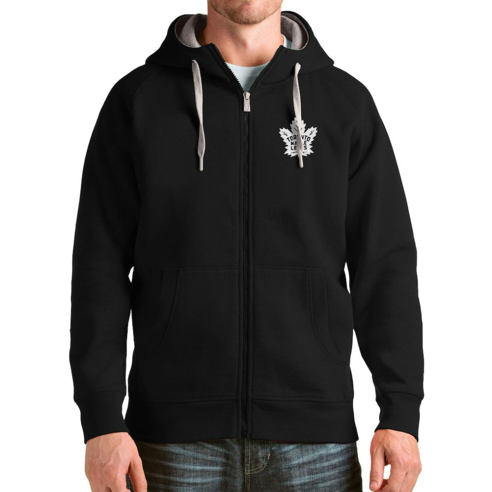 NHL Toronto Maple Leafs Antigua Logo Victory Full-Zip Hoodie