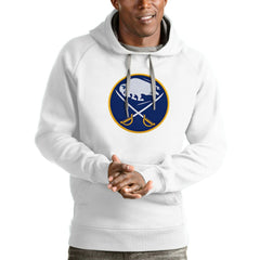 NHL Buffalo Sabres Antigua Logo Victory Pullover Hoodie
