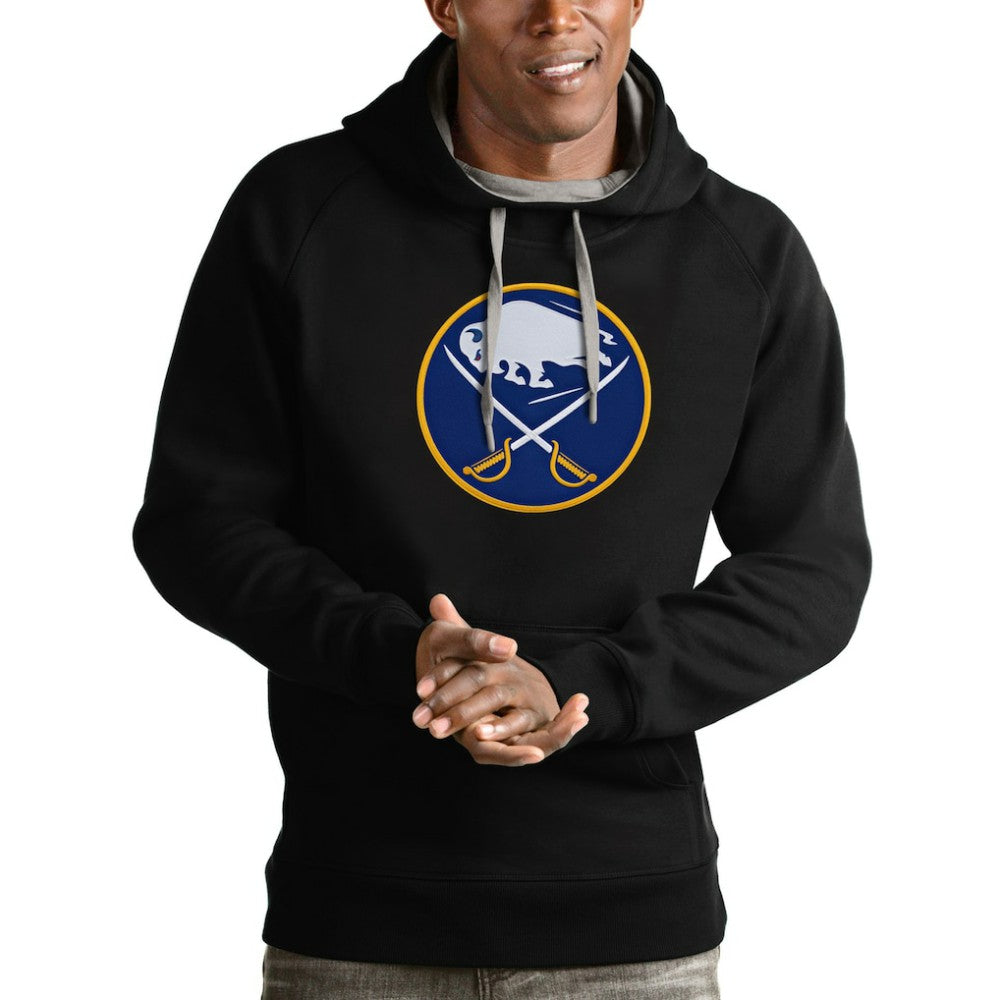 NHL Buffalo Sabres Antigua Logo Victory Pullover Hoodie