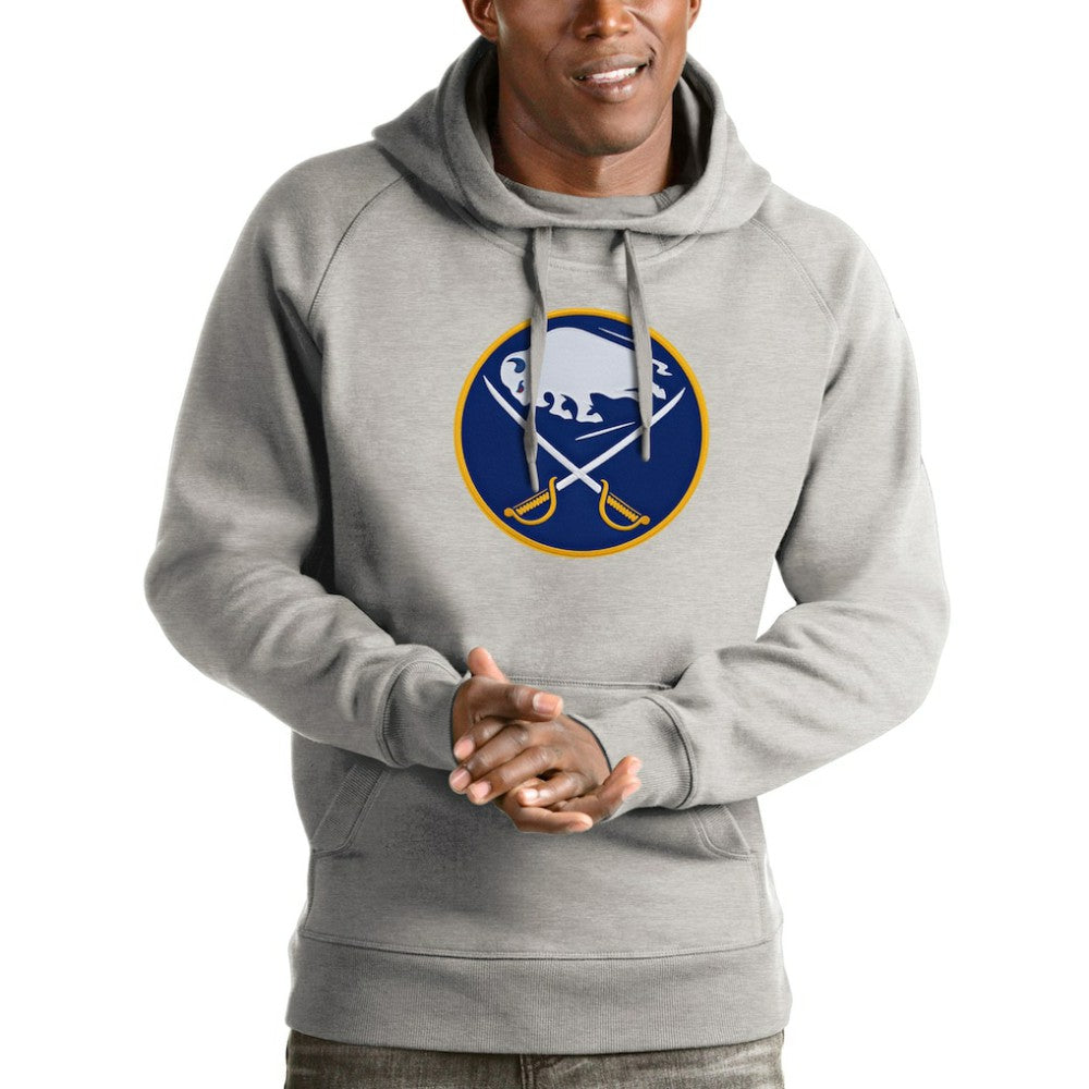 NHL Buffalo Sabres Antigua Logo Victory Pullover Hoodie