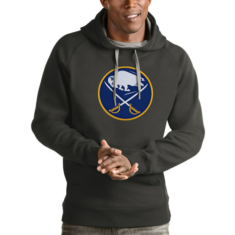 NHL Buffalo Sabres Antigua Logo Victory Pullover Hoodie
