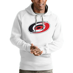 NHL Carolina Hurricanes Antigua Logo Victory Pullover Hoodie