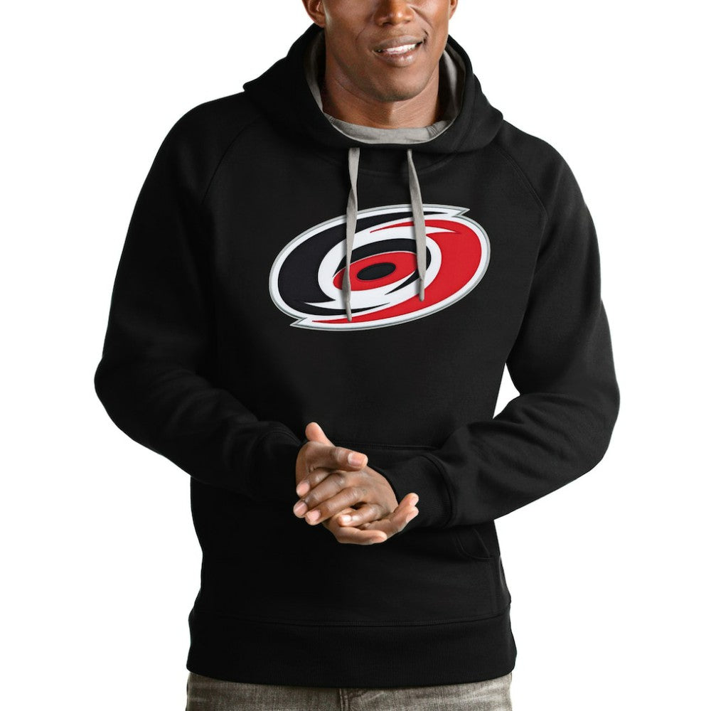 NHL Carolina Hurricanes Antigua Logo Victory Pullover Hoodie