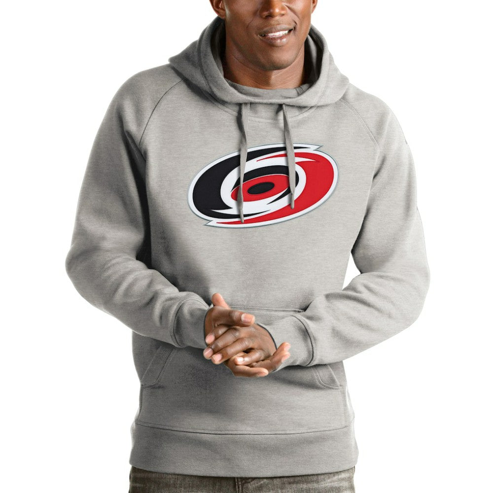 NHL Carolina Hurricanes Antigua Logo Victory Pullover Hoodie