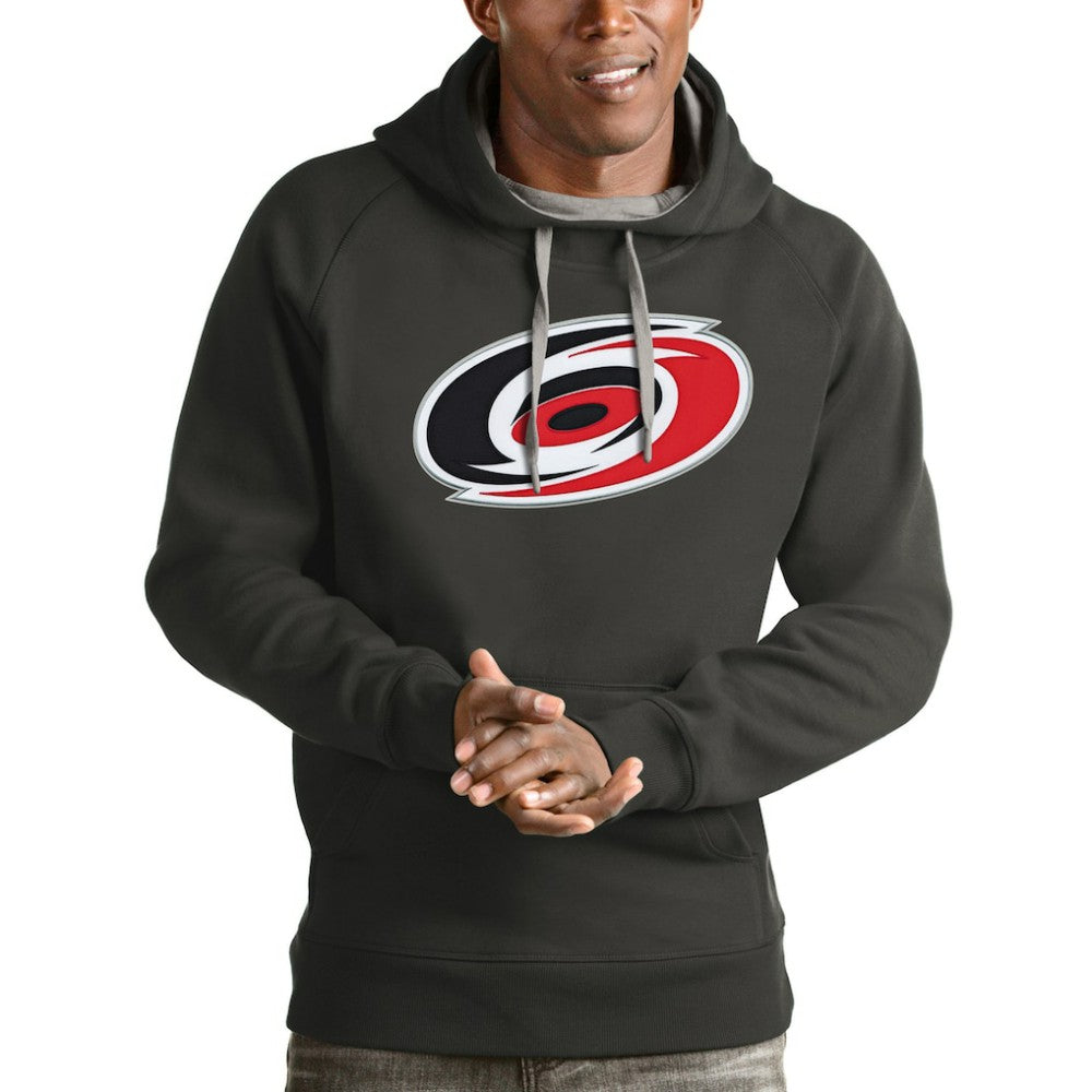 NHL Carolina Hurricanes Antigua Logo Victory Pullover Hoodie