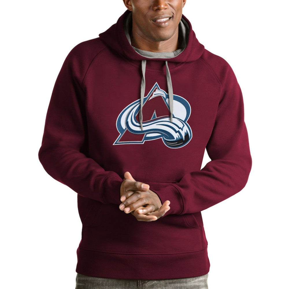 NHL Colorado Avalanche Antigua Logo Victory Pullover Hoodie