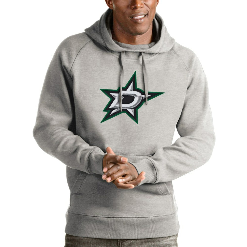 NHL Dallas Stars Antigua Logo Victory Pullover Hoodie