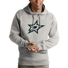 NHL Dallas Stars Antigua Logo Victory Pullover Hoodie