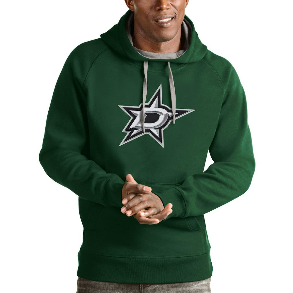 NHL Dallas Stars Antigua Logo Victory Pullover Hoodie