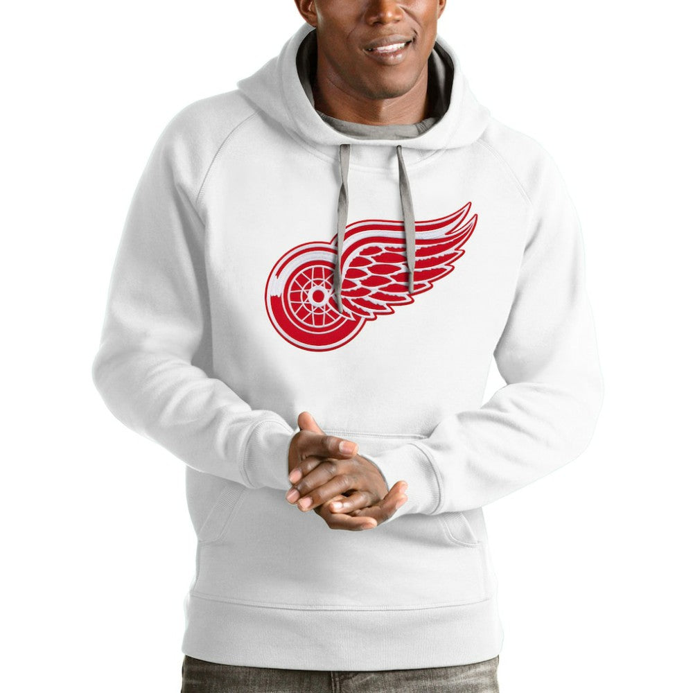 NHL Detroit Red Wings Antigua Logo Victory Pullover Hoodie