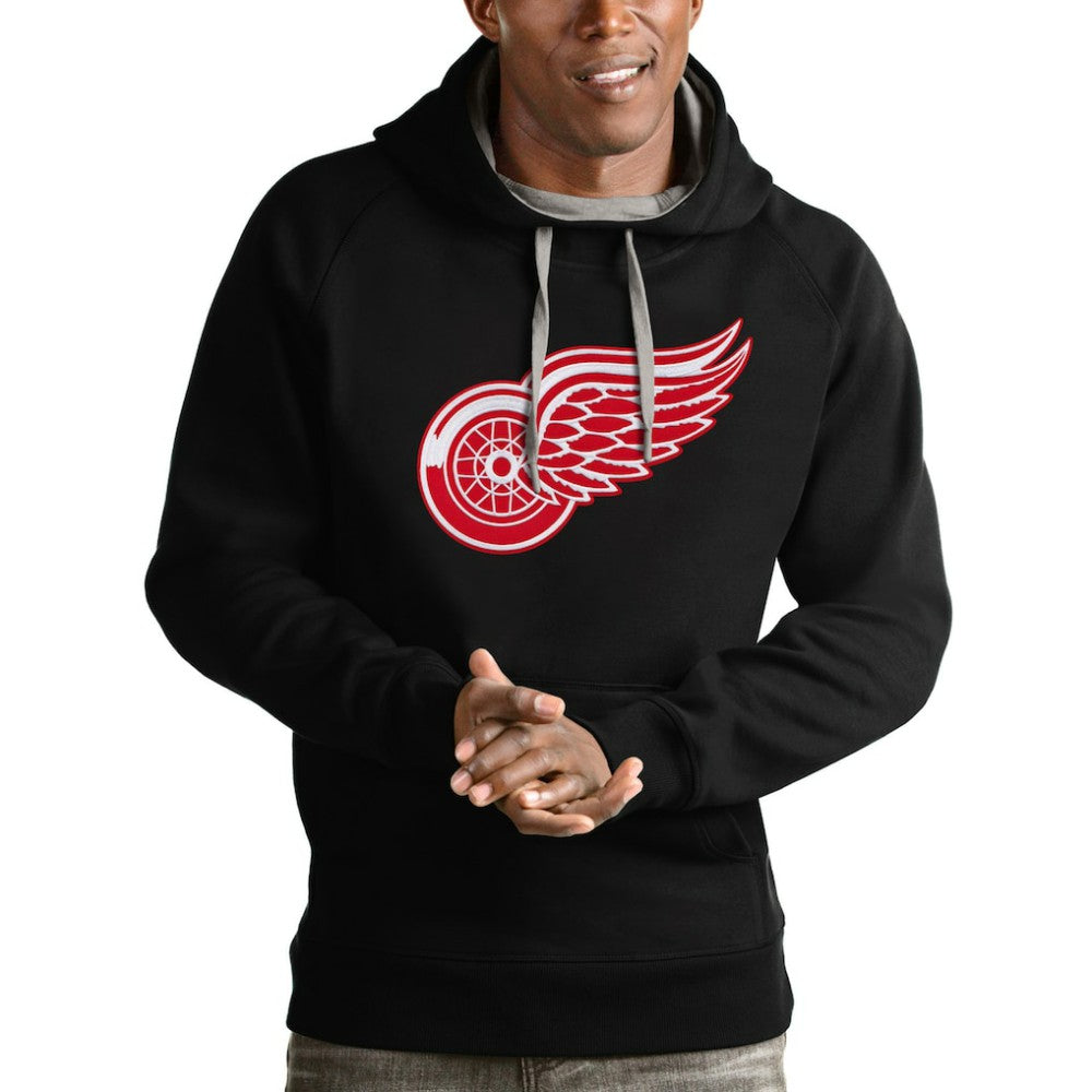 NHL Detroit Red Wings Antigua Logo Victory Pullover Hoodie