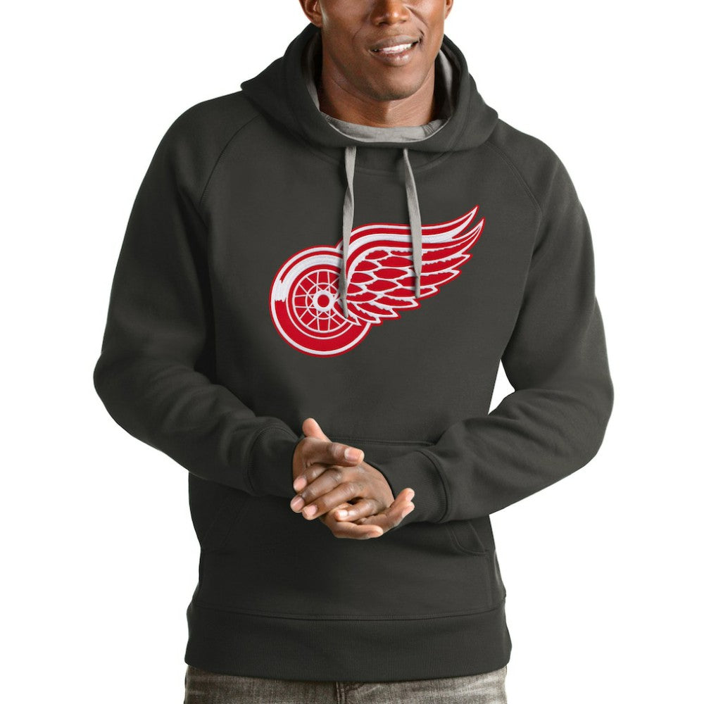 NHL Detroit Red Wings Antigua Logo Victory Pullover Hoodie