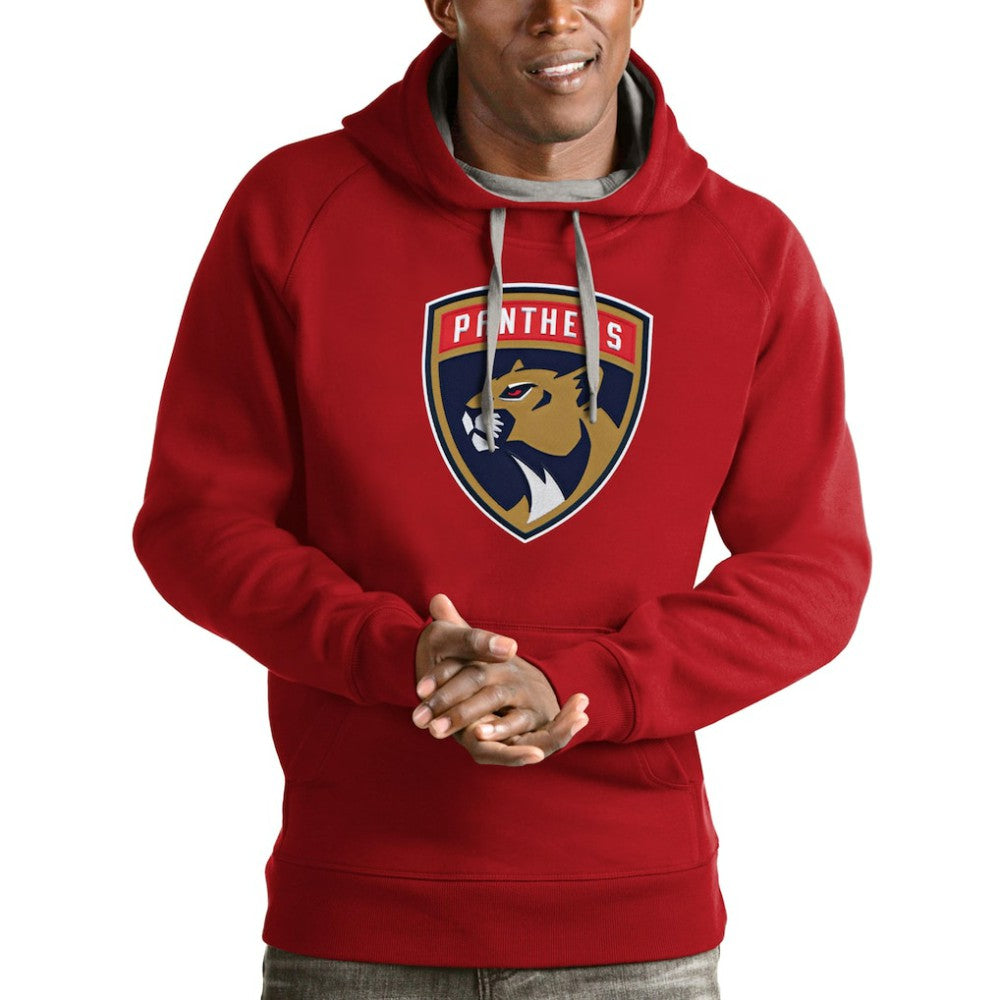 NHL Florida Panthers Antigua Logo Victory Pullover Hoodie