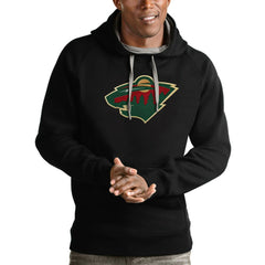 NHL Minnesota Wild Antigua Logo Victory Pullover Hoodie