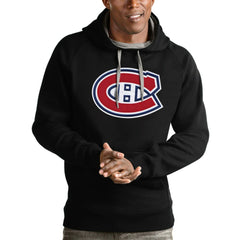 NHL Montreal Canadiens Antigua Logo Victory Pullover Hoodie
