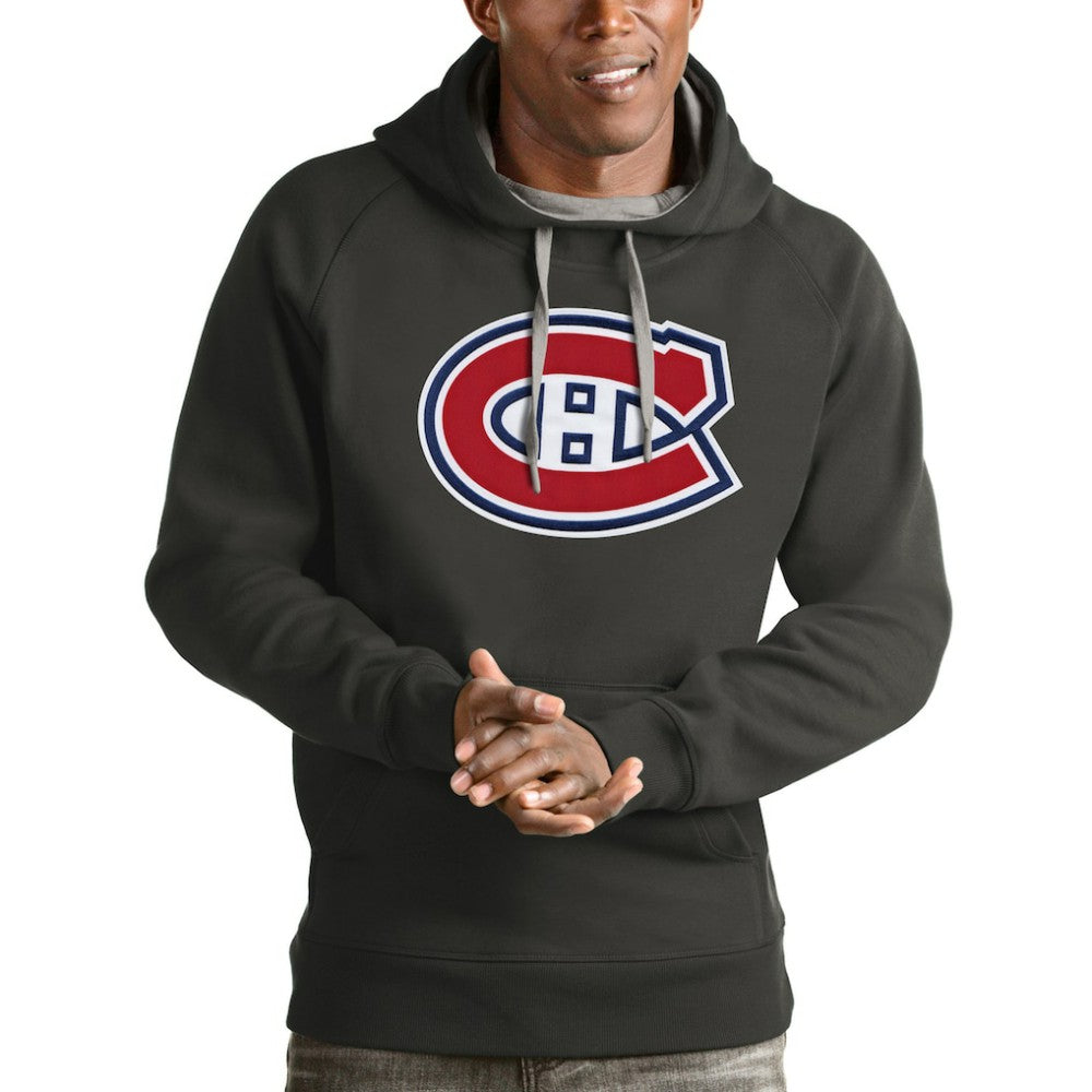 NHL Montreal Canadiens Antigua Logo Victory Pullover Hoodie