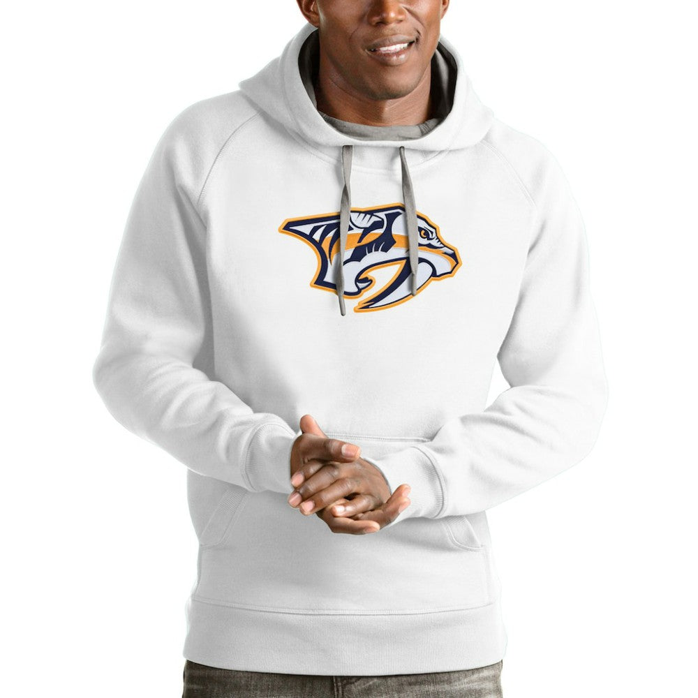 NHL Nashville Predators Antigua Logo Victory Pullover Hoodie