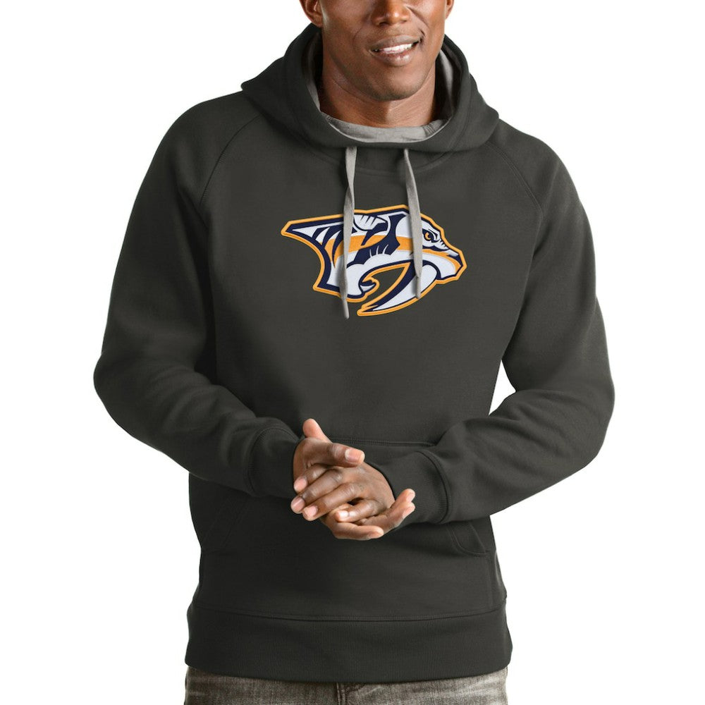 NHL Nashville Predators Antigua Logo Victory Pullover Hoodie