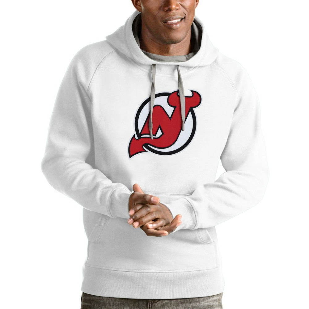 NHL New Jersey Devils Antigua Logo Victory Pullover Hoodie