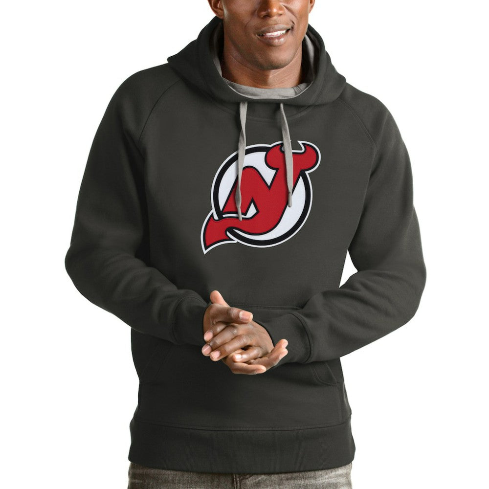 NHL New Jersey Devils Antigua Logo Victory Pullover Hoodie