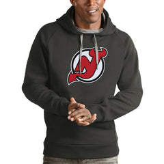 NHL New Jersey Devils Antigua Logo Victory Pullover Hoodie