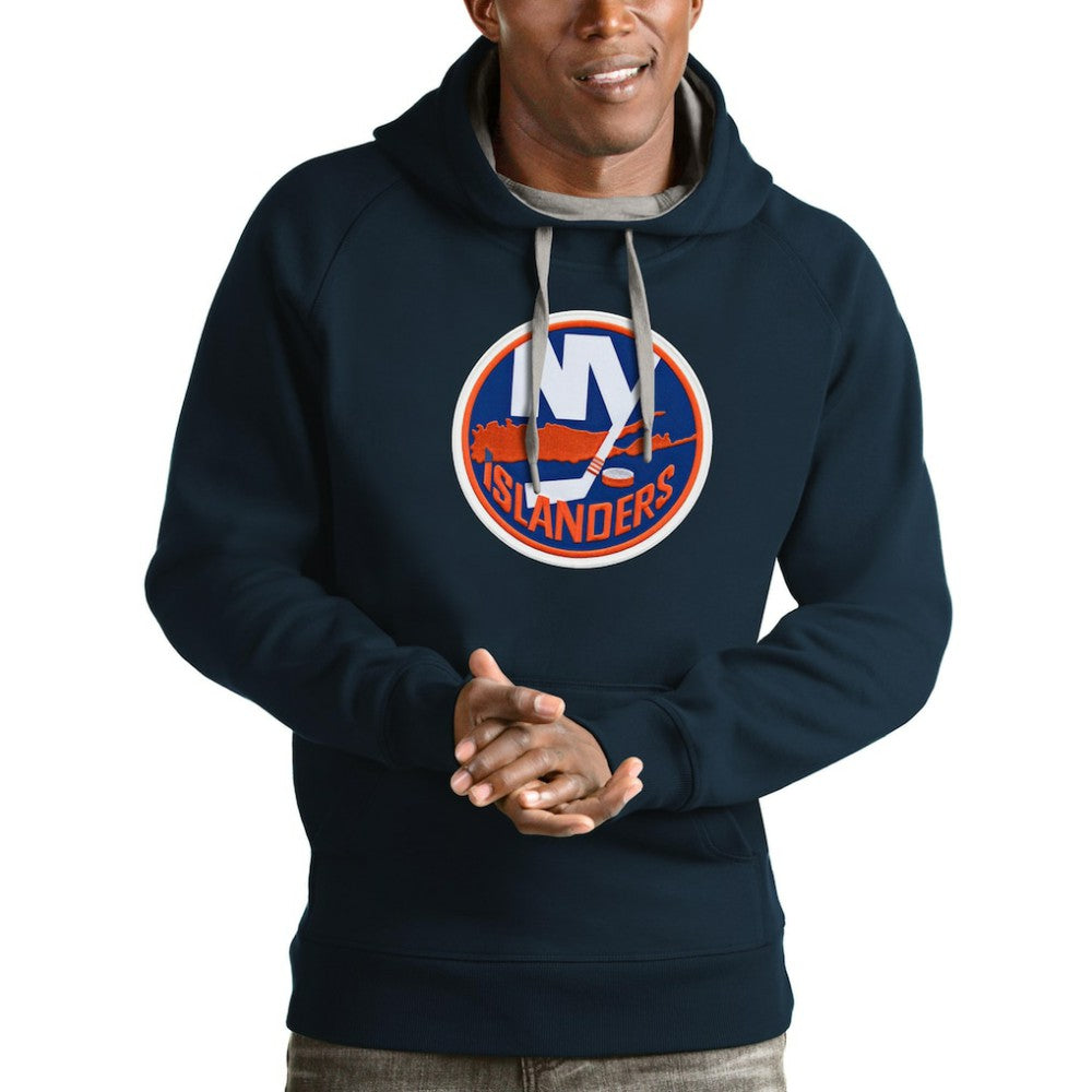 NHL New York Islanders Antigua Logo Victory Pullover Hoodie