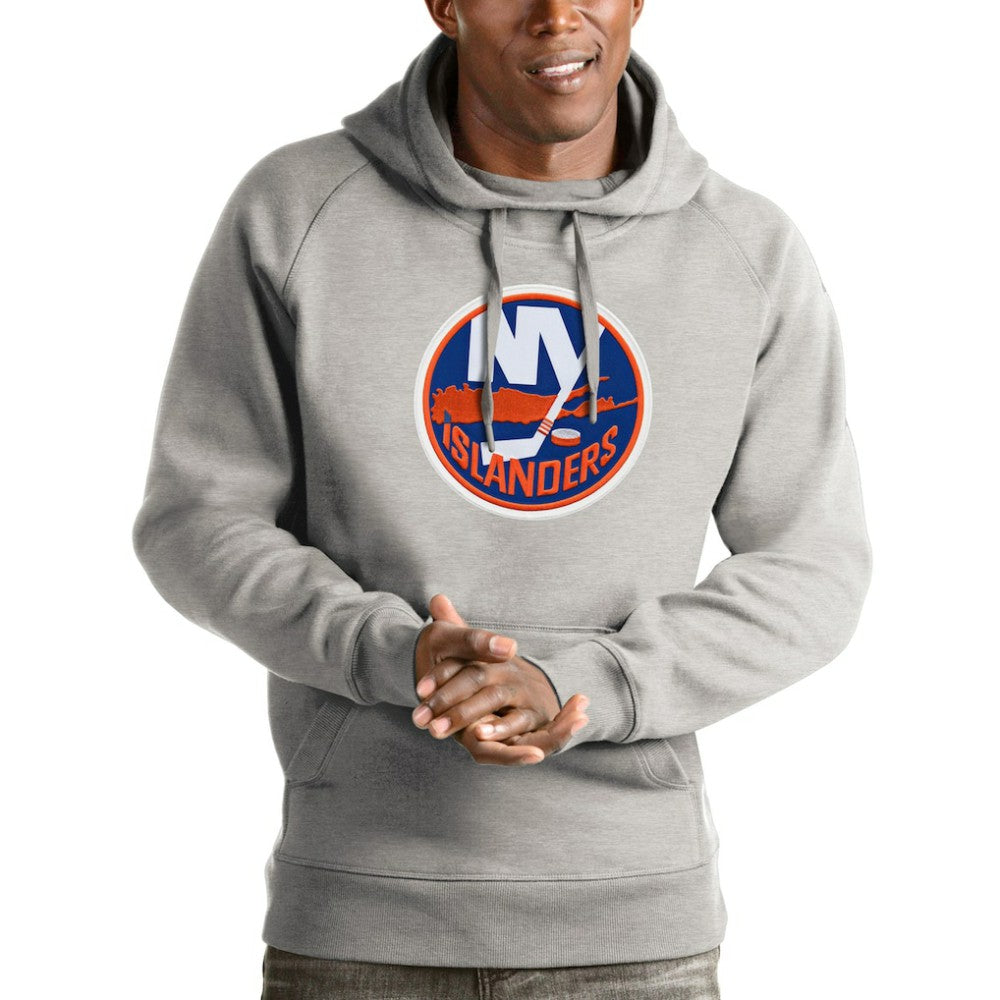 NHL New York Islanders Antigua Logo Victory Pullover Hoodie