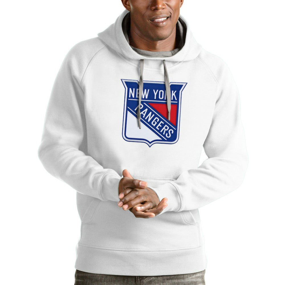 NHL New York Rangers Antigua Logo Victory Pullover Hoodie