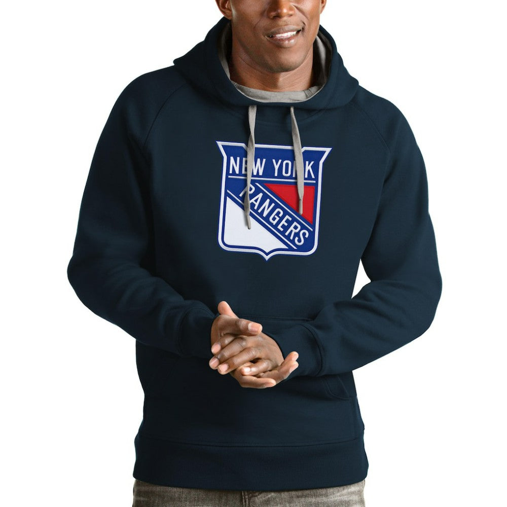 NHL New York Rangers Antigua Logo Victory Pullover Hoodie