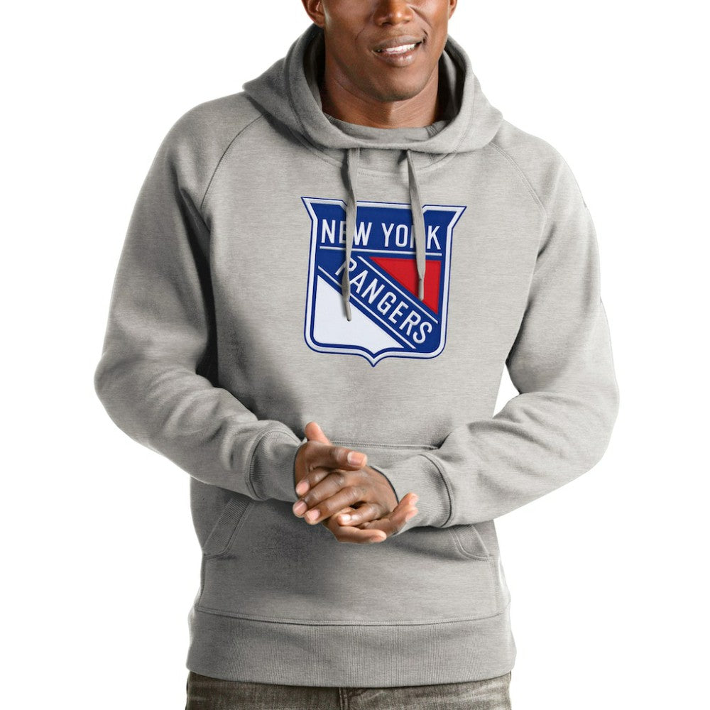 NHL New York Rangers Antigua Logo Victory Pullover Hoodie