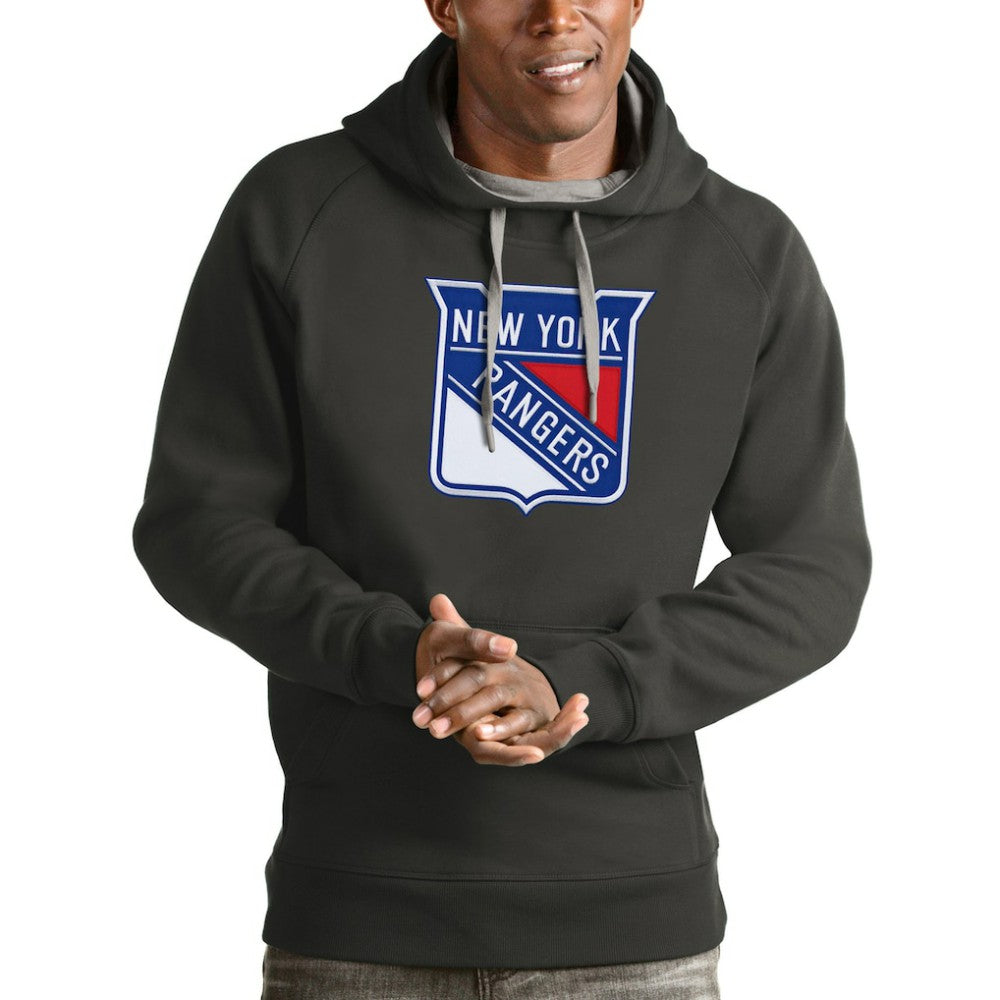 NHL New York Rangers Antigua Logo Victory Pullover Hoodie