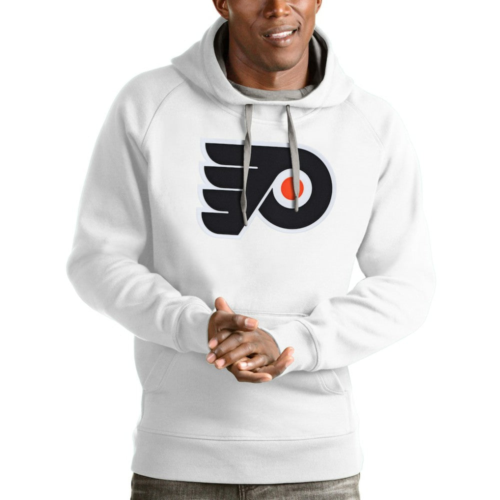 NHL Philadelphia Flyers Antigua Logo Victory Pullover Hoodie