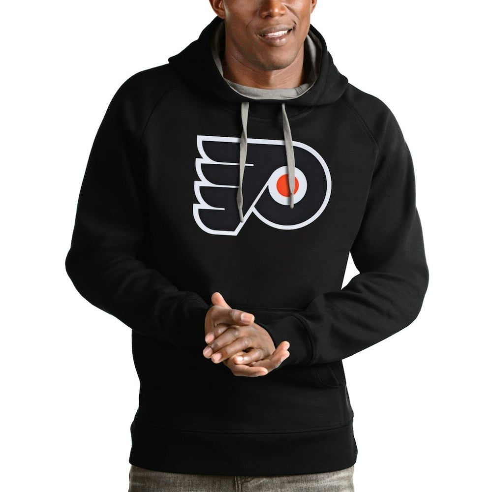 NHL Philadelphia Flyers Antigua Logo Victory Pullover Hoodie