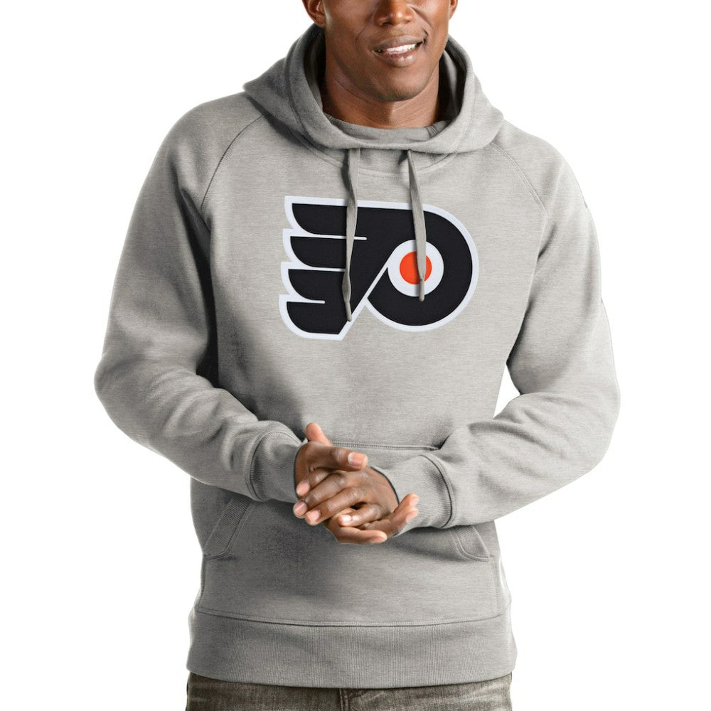 NHL Philadelphia Flyers Antigua Logo Victory Pullover Hoodie