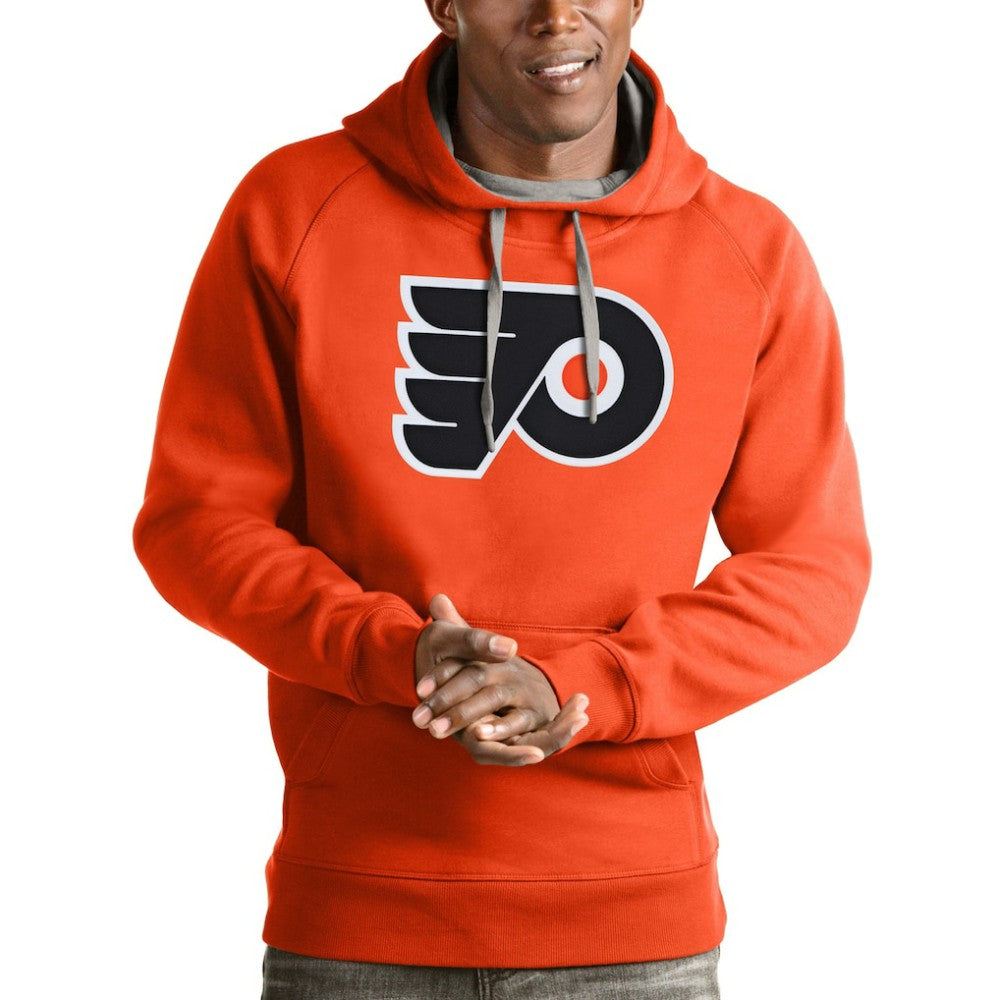 NHL Philadelphia Flyers Antigua Logo Victory Pullover Hoodie
