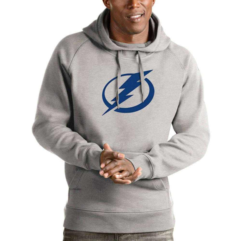 NHL Tampa Bay Lightning Antigua Logo Victory Pullover Hoodie