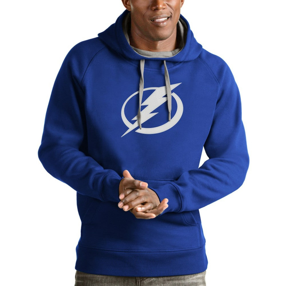 NHL Tampa Bay Lightning Antigua Logo Victory Pullover Hoodie