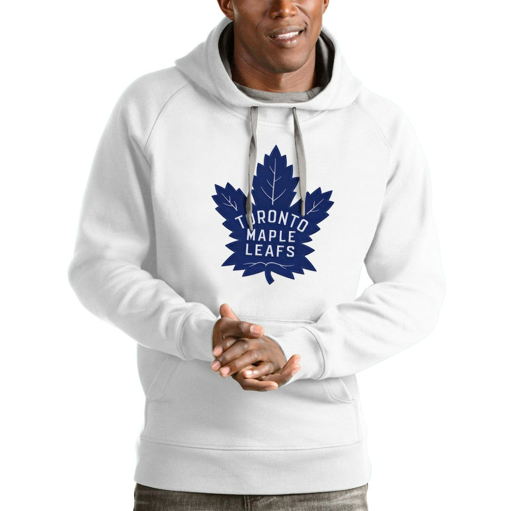 NHL Toronto Maple Leafs Antigua Logo Victory Pullover Hoodie